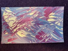 BCA Original Art Card 3.5x2 inches Abstract Latex Signed WGF 2024.0116 C