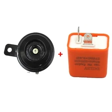 12V 2 PIN MOTORCYCLE BLINKER ADJUSTABLE LED FLASHER RELAY TURN SIGNAL +HORN US