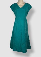 Eileen Fisher Women's Blue Eileen Fisher Silk Cap Sleeve Dress Size XS