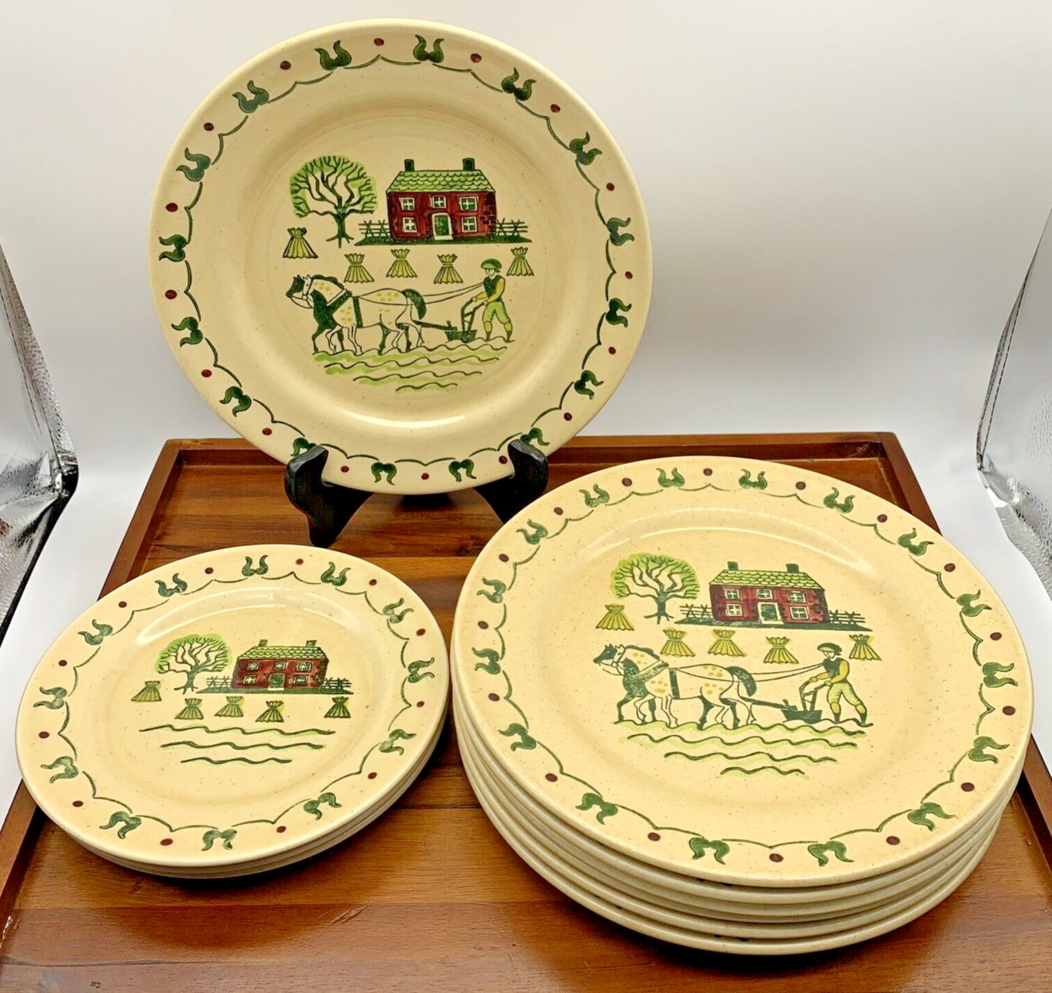 Set of 10 Metlox Poppytrail Vernon Homestead Provincial 10