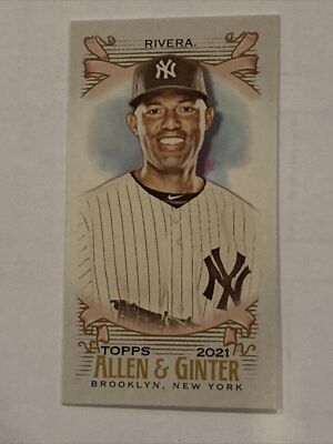 2021 Topps Allen & Ginter Mini Parallel A&G Back Mariano Rivera NY