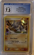 CGC 8.5 Rhydon 19/106 Emerald Reverse Holographic Pokemon Card on eBay