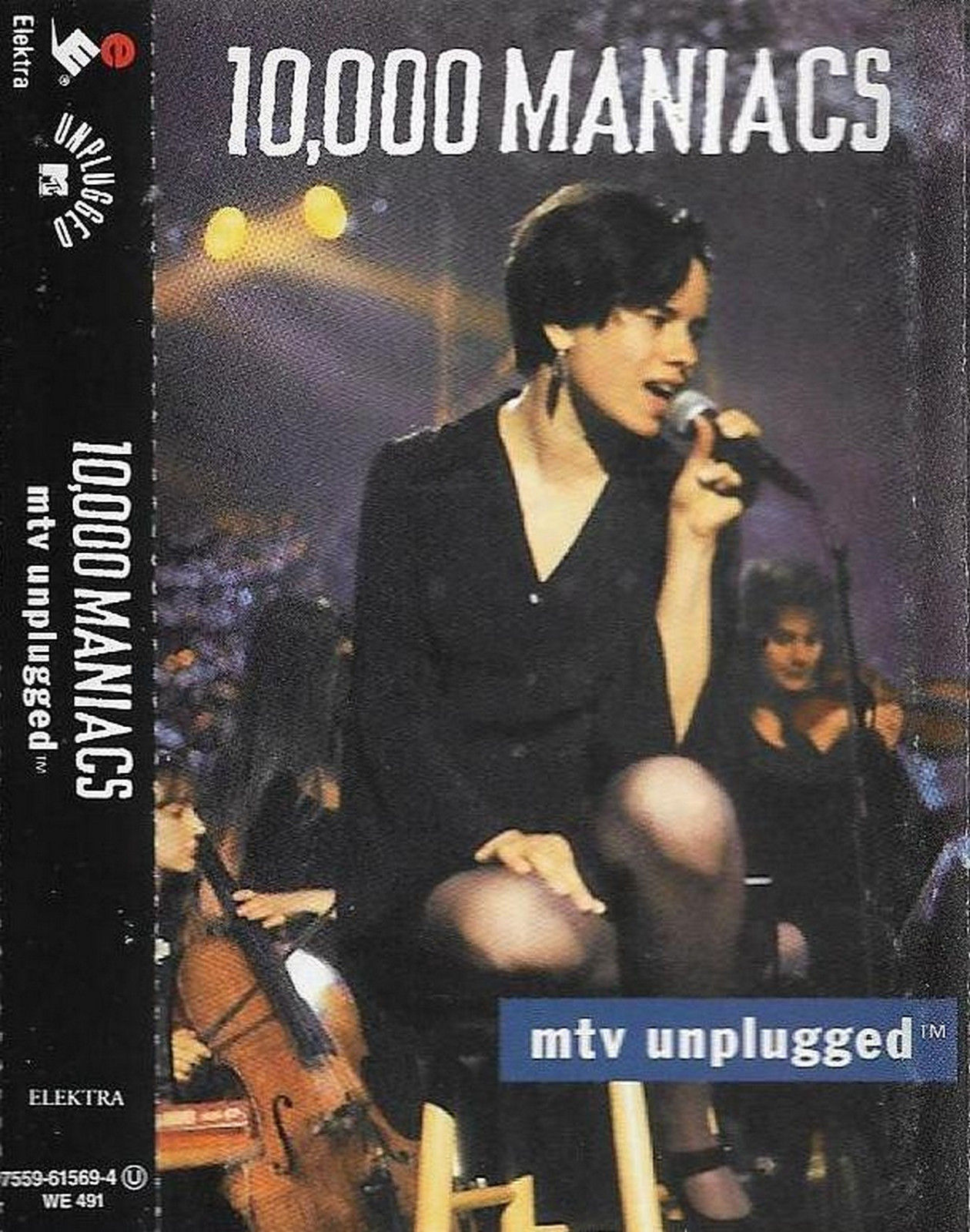 10,000 Maniacs MTV Unplugged™ CASSETTE ALBUM Folk Rock Pop Rock