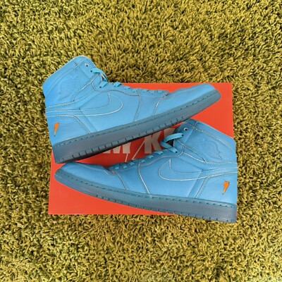 Size 13 - Air Jordan 1 Retro OG G8RD High Blue Lagoon AJ5997-455 VNDS GATORADE