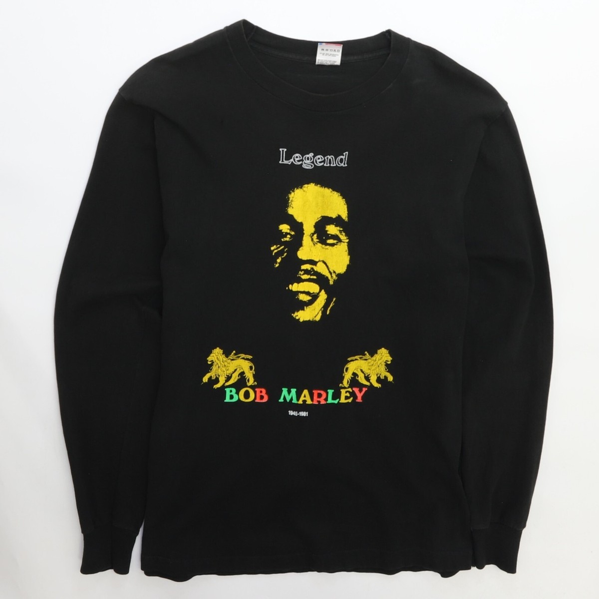 Vintage Bob Marley Legend Coo Yah Long Sleeve T-Shirt Size Large