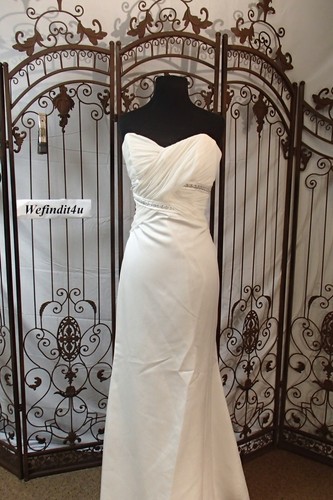 F77 N39 SOPHIA TOLLI BY11250 TAGLIA 12 ABITO DA SPOSA AVORIO ABITO FORMALE - Foto 10 di 12