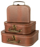 Wald Imports Brown Suitcases, Set Of 3 , New, Free Shipping on sale Wald Imports Brown Suitcases, Set Of 3 , New, Free Shipping on sale
