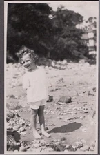 RPPC BOYS BEACH FASHION JAMES ADAMS SEAVIEW ISLE WIGHT ENGLAND PHOTO POSTCARD