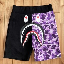 Taipei Store Camo BAPE Shark Sweat Shorts A Bathing Ape Size M