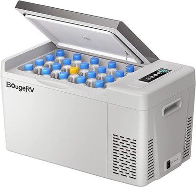 BougeRV 12 Volt Refrigerator 23 Quart Portable Freezer Car