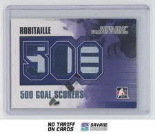 2009-10 ITG Superlative Famous Fabrics Stick Relic Silver Luc Robitaille Auto /4