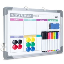 Mr. Pen- Magnetic Weekly Erase Board, 12" x 16", 11"W x 14"H, White