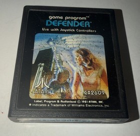 Defender (Atari 2600, 1981) Cleaned & Tested (JY036)