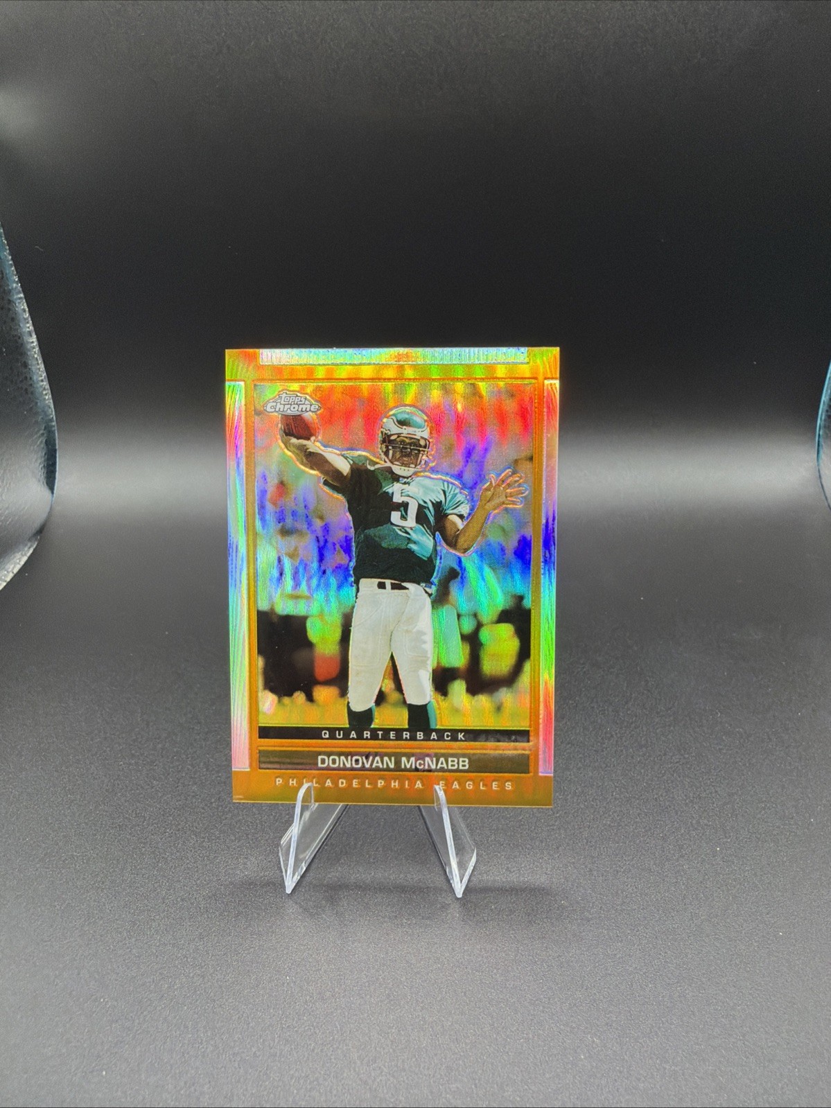 2003 Gold Refractor Topps Chrome Donovan Mcnabb Eagles Quarterback