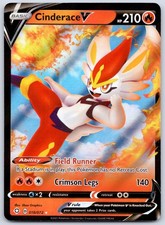 Cinderace V 035/192 (NM) - SWSH02: Rebel Clash - Ultra Rare - Pokemon TCG
