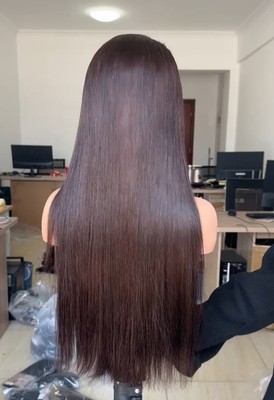 Human Hair Lace Frontal Wig 26inch 13*4 180Density  Straight