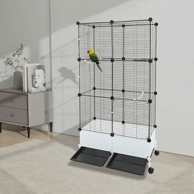 Large 54'' Bird Parrot Play-Top Cage Cockatiel Macaw Conure African Black