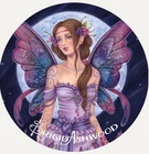 Hayleybug 1 oz Lavender Moon by Brigid Ashwood silver Round w/ COA POP 15