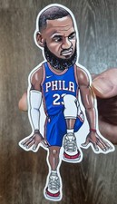 New Lebron James Art Magnet Philadelphia 76er...