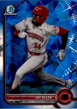 Jay Allen 2022 Bowman Draft Chrome Sapphire #BDC-192 Cincinnati Reds
