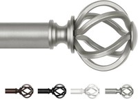 Gardinenstange Antik Silber Ausziehbar 80-148 Cm Vorhangstange Deko