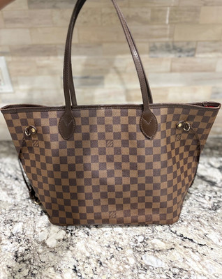 Louis Vuitton Damier Ebene Canvas Nevrfull MM Cherry Interior