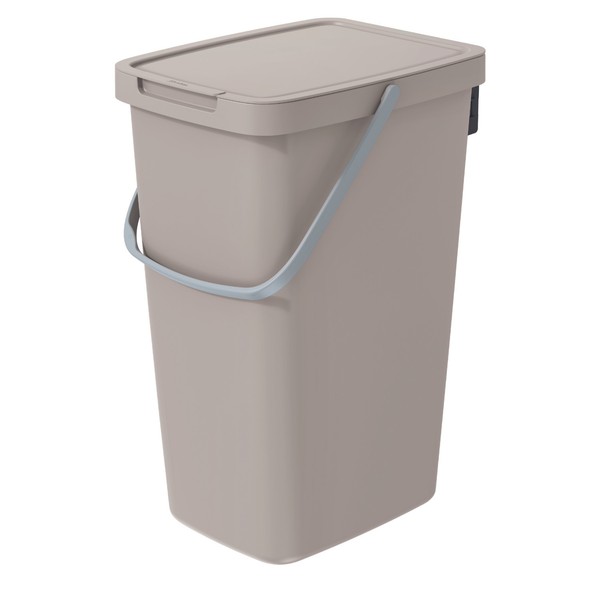 Cubos de basura para separación modernos y estéticos color marrón claro