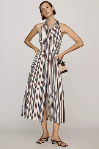 Anthropologie- Tobie Sleeveless Shirt Dress by Exquise