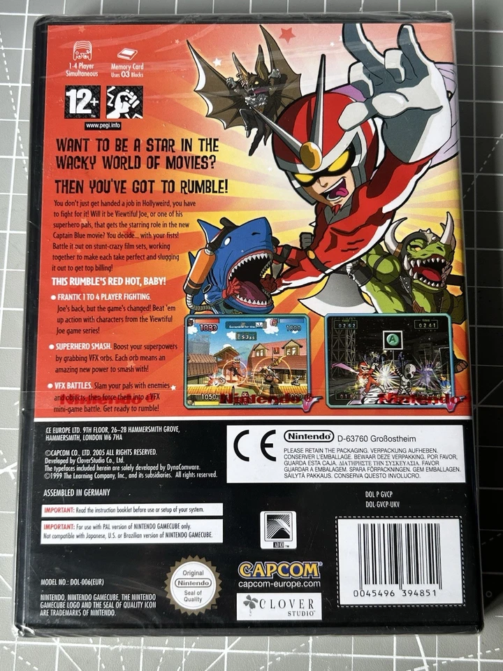 SEALED new VGC Viewtiful Joe: Red Hot Rumble Nintendo GameCube PAL Red Strip - Image 2 of 4