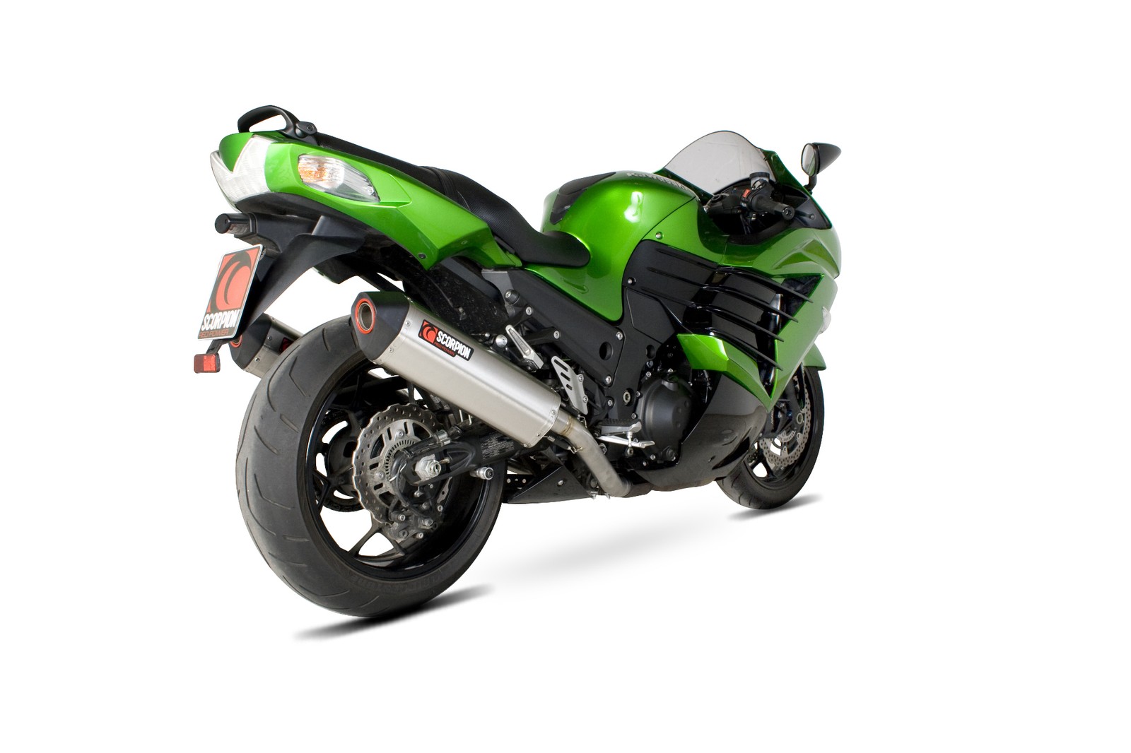 Kawasaki ZZR1400 12-20 Scorpion Exhaust Serket Parallel Stainless  RKA91SEO