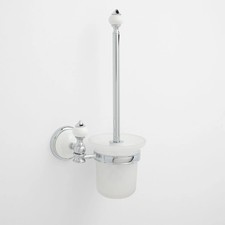 Adelaide Wall-Mount Toilet Brush Holder - Chrome