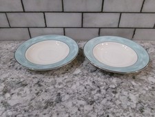 Homer Laughlin Plates, Cavalier Eggshell, "Romance Pattern, Set Of 2, Vintage