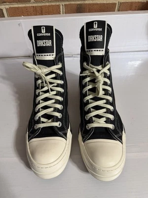 （激レア）Rick Owens Drkshdw DBL DRKSTAR Rick Owens x Converse DRKSHDW DBL DRKSTAR Chuck 70 High Black for