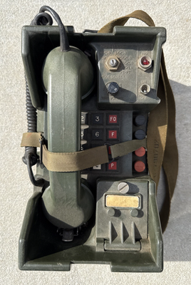 #ad Military Telephone Set TA 838A TT Field Phone North Electric Co. Code Untested $99.99