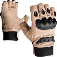 J.A.G. Fingerless Tactical Gloves for Men – Hard Knuckle Protection Gloves