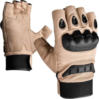 J.A.G. Fingerless Tactical Gloves for Men – Hard Knuckle Protection Gloves