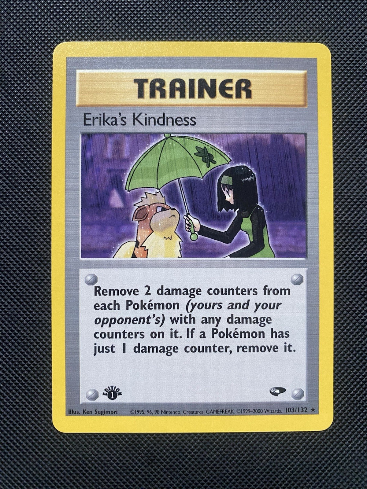 1st Edition Erika’s Kindness Rare 103/132 - Gym Challenge - Pokémon Near Mint