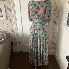 Women’s Mesh Lined Maxi Dress Size M Green