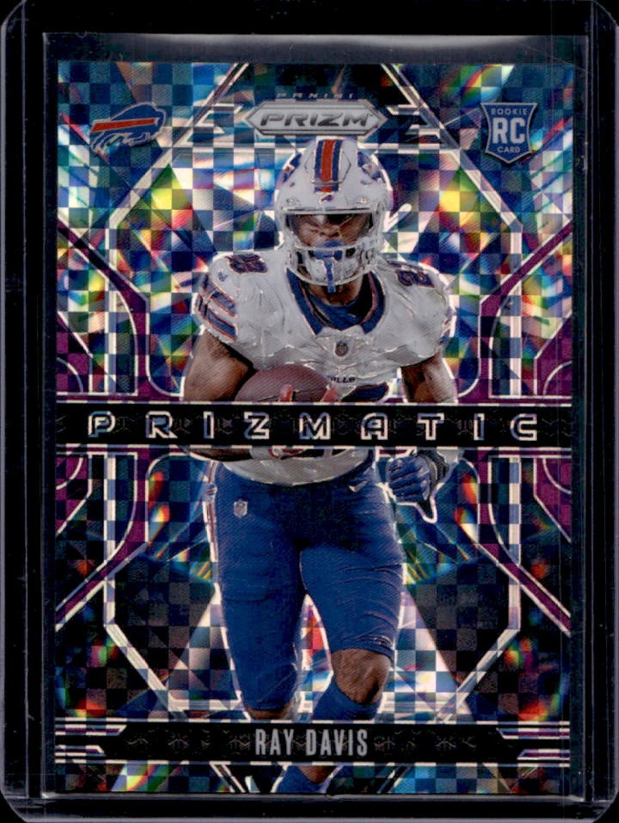 2024 Prizm Ray Davis Prizmatic RC Purple Power Rookie #5/49 Bills