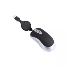 Creative Type C Wired Mouse Mini Retractable Cable Computer Mouse High Sensitivi
