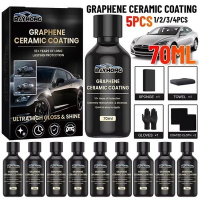 1-5PCS Car Graphene Ceramic Coating Langanhaltender Schutz Hochglanz & Glanz