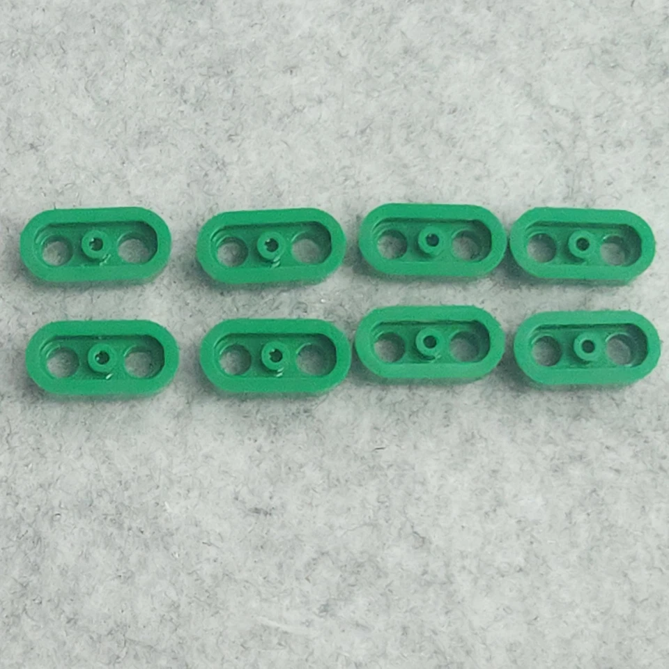 LEGO 1x2 Plate Round 35480 Green with Open Studs Lot of 8 - Image 3 of 4