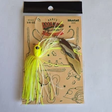 Karl’s Amazing Baits Mustad Hook 3/8oz Chartreuse White Spinner Bait New