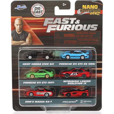 JADA36578 Fast & Furious Nano Size Mini Car Set of 6 PACK-C [Mini Car]