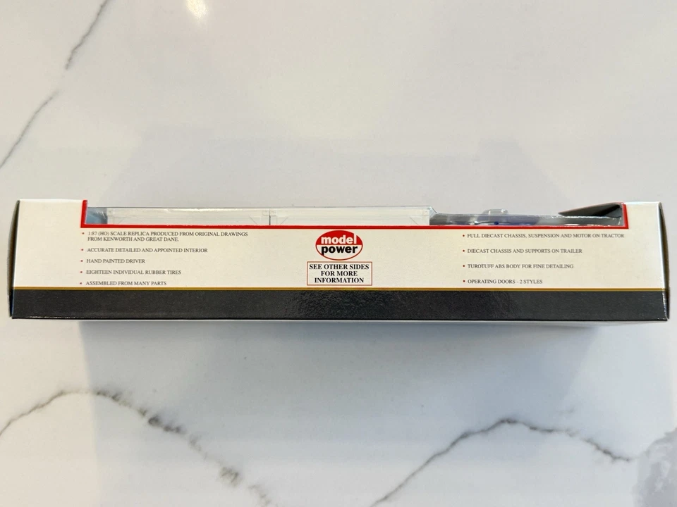 Model Power 22001 US Mail Truck SH Tractor W/2 20’ Containers USPS HO 1:87 NIB - Image 4 of 4