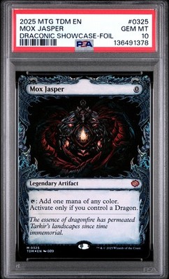 2025 MTG TARKIR: DRAGONSTORM DRACONIC SC-FOIL #0325 MOX JASPER PSA