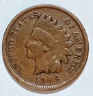 Indian Head Penny Lot of "1" VERY NICE 1909 GOOD OR BETTER°$ FREE SHIPPING $#925
