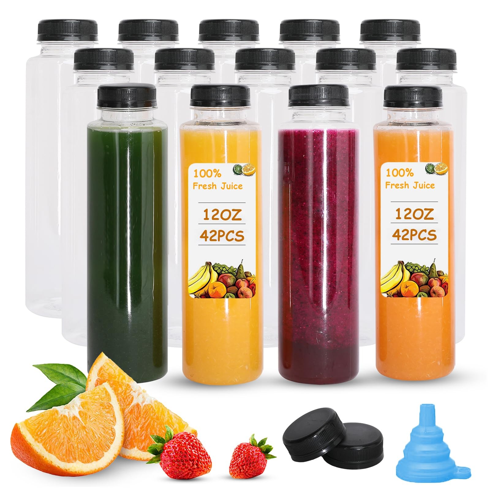 With Caps Bulk Empty Plastic Bottles With Black Ta...