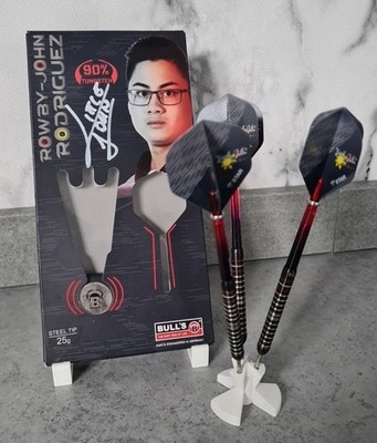 Rowby-John Rodriguez Signierte Darts 25g Steeldarts Autogramm PDC