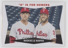 2020 Topps Archives 1960 Combo Cards Rhys Hoskins Bryce Harper #60CC-HH sh7